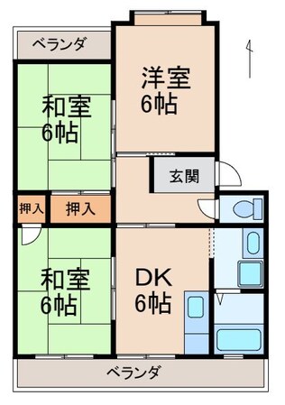 ヴィラージカミノキの物件間取画像